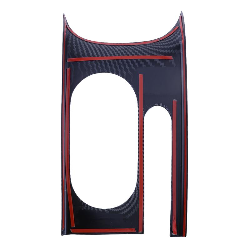 Carbon Fiber Style Console Gear Shift Water Cup Holder Frame Trim Cover LHD Fit For VW Jetta MK6 2011 2012 2013 2014 2015-2018