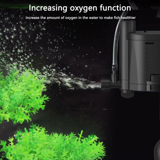 1 Set Filtering Pump Energy-efficient Multi-purpose Corrosion Resistant 3 in 1 Fish Tank Filter Pump Aquarium Accessories