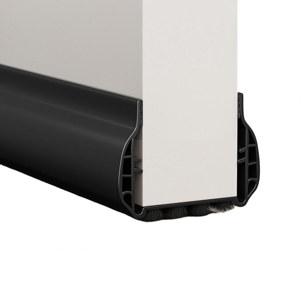 Dust Prevention Door Seal Strip Noise Reduction Door Strip Weatherproof Door Bottom Sealing Strip with Brush for Noise