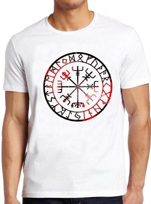 Вегвизир Викинг Кельтский Компас Крутой Подарок Футболка T Shirt M223 XXL