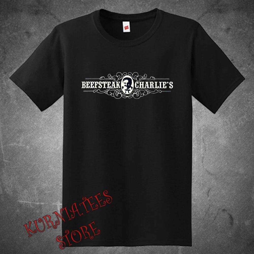 BEEFSTEAK CHARLIE S Restaurant Men s Black Size S to 5XL M