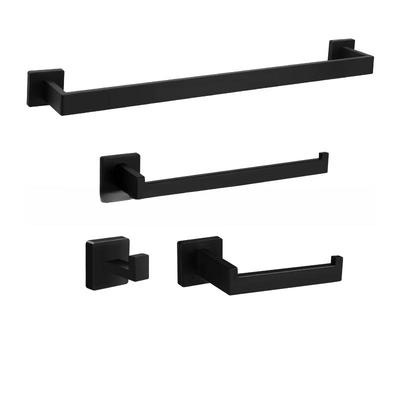 Stainless Steel Bathroom Hardware 4-Piece Set
