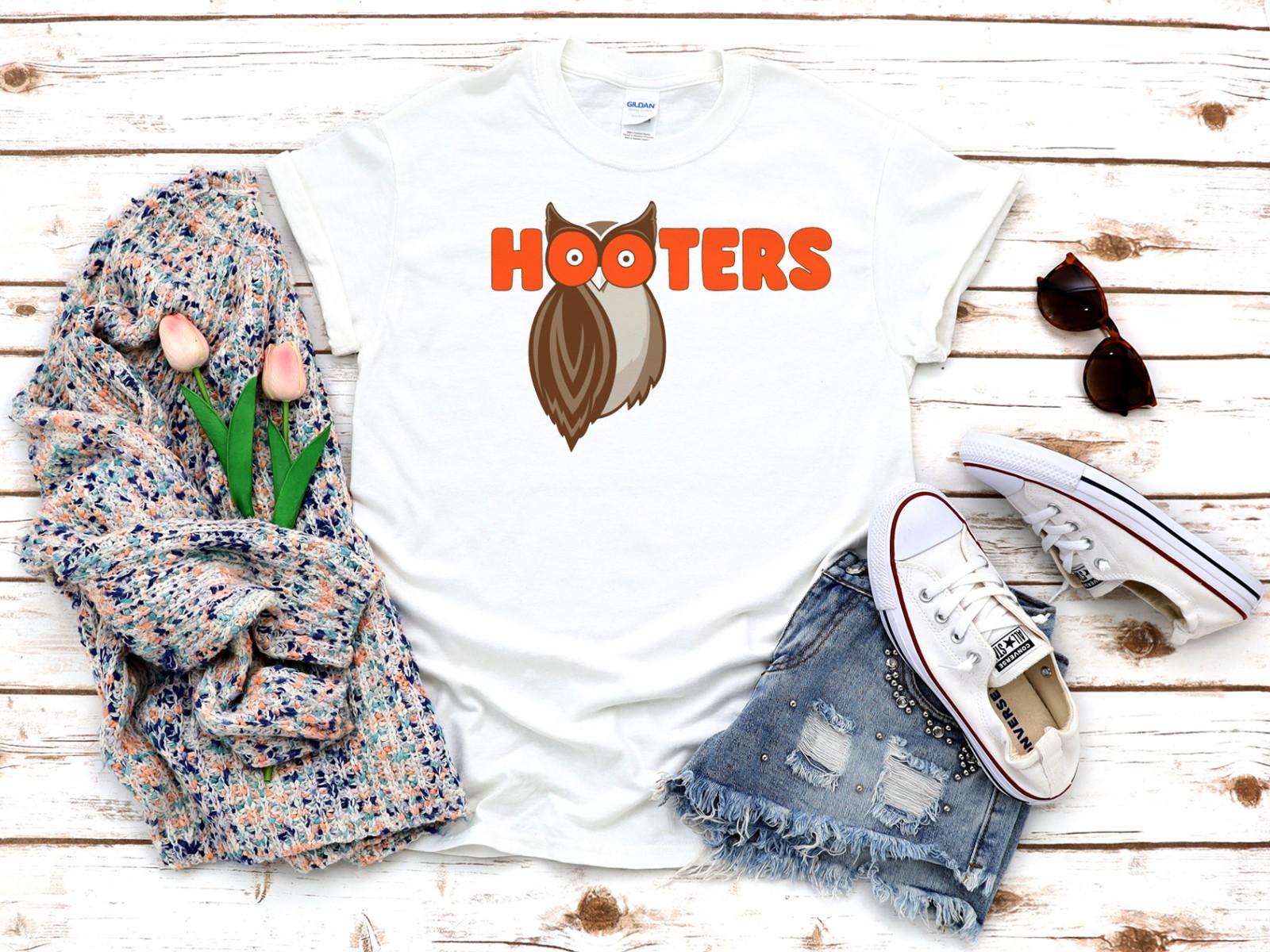 

26 NEW Hooters Owl Boobs America USA Waitress Bird for woman 3 4 Short sleeve A103 Unisex T-Shirt XXXXL
