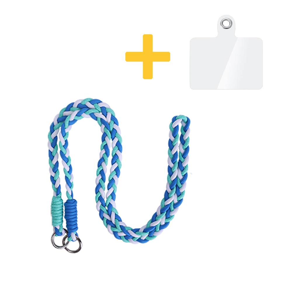 Braided Phone Lanyard Crossbody Phone Strap with Tether Tab Anti-lost Neck Wrist Hanging Rope Universal Mobile Phone Lanyards