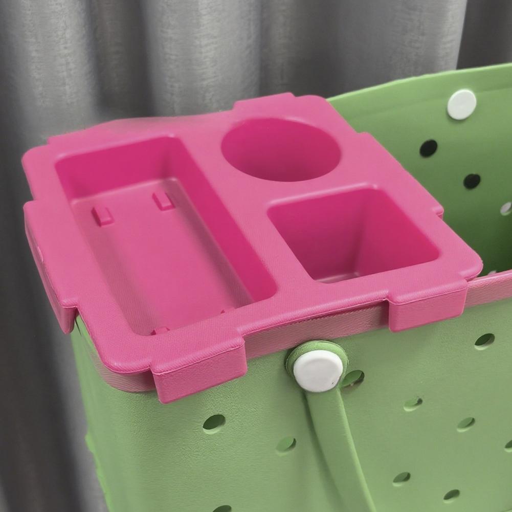 EVA Phone Storage Lid Cup Organizer Holder Rack Bag Top Snack Tray Waterproof Soft Cover Divider for Beach Trip Camping Travel