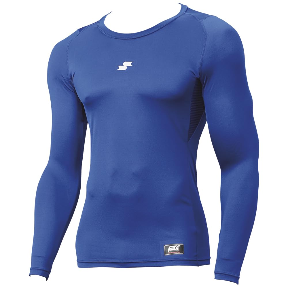 SSK SCB024LLJ Junior Low Neck Long Sleeve Fitted Undershirt for Kids SC