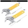 Ergonomic Mini Adjustable Wrench Tool NonSlip Rubber Grip Steel Spanner For Professional Technicians for Limited Space
