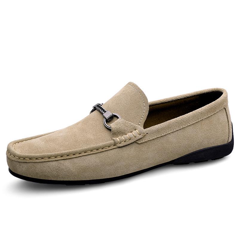 Men s Leather Suede Driving Loafers - Spring/Autumn Trend, Lightweight & Soft Sole Casual Shoes 38