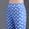 Plus Size Slimming Polka Dot Mid-Waist Flare Pants - Versatile Summer Casuals