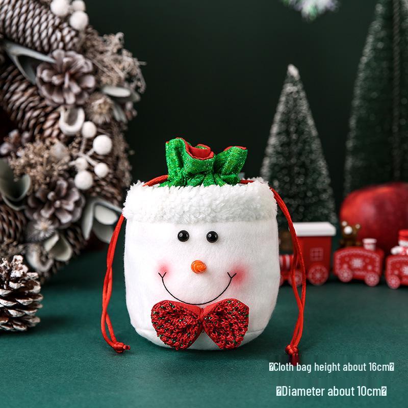 Christmas Eve Gift Bag: Snowman & Santa Candy Packaging for Kids