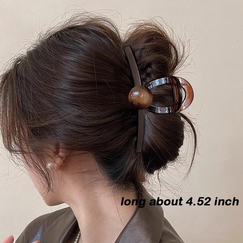 Pinces à cheveux élégantes en perles marron pour femmes et filles, serre-tête tendance, accessoires pour cheveux