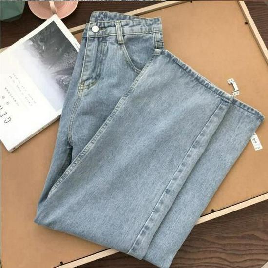 Women's High Waist Straight Leg Wide Jeans - 2026 Korean Retro Hyuna Style Trend