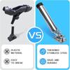 360° Adjustable Fishing Rod Holder – Deck Mount 316 Stainless Steel Rod Pod Rack With Protective Rubber, For Marine Boat Yacht (Mirror Polish)