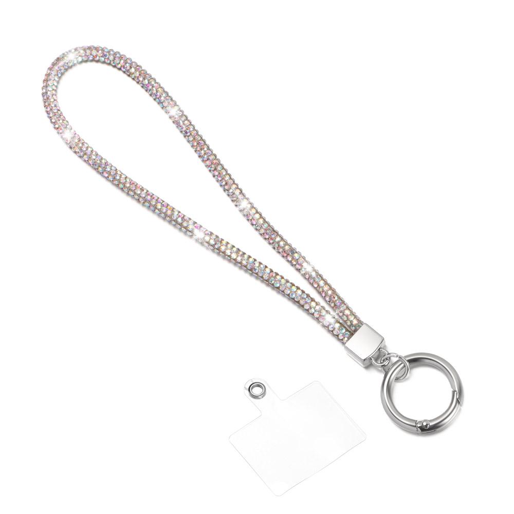 Glitter Rhinestone Phone Lanyard Phone Crystal Wrist Straps Keychain Hanging Anti-lost Rope