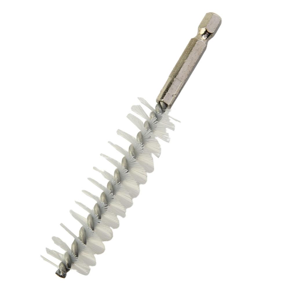 8-19mm Drill Brush Hex Bar Hex Bar Nylon Wire Washing Polishing Tool