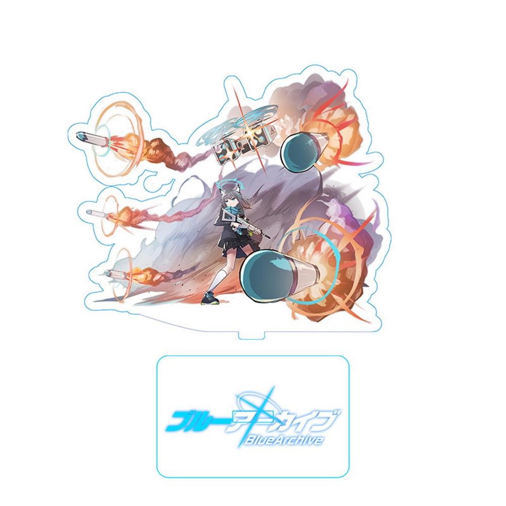 Hot Anime Blue Archive Takanashi Hoshino Cosplay Game Acrylic Action Figure Stand Model Toy Decor Prop Fans Collection Gift