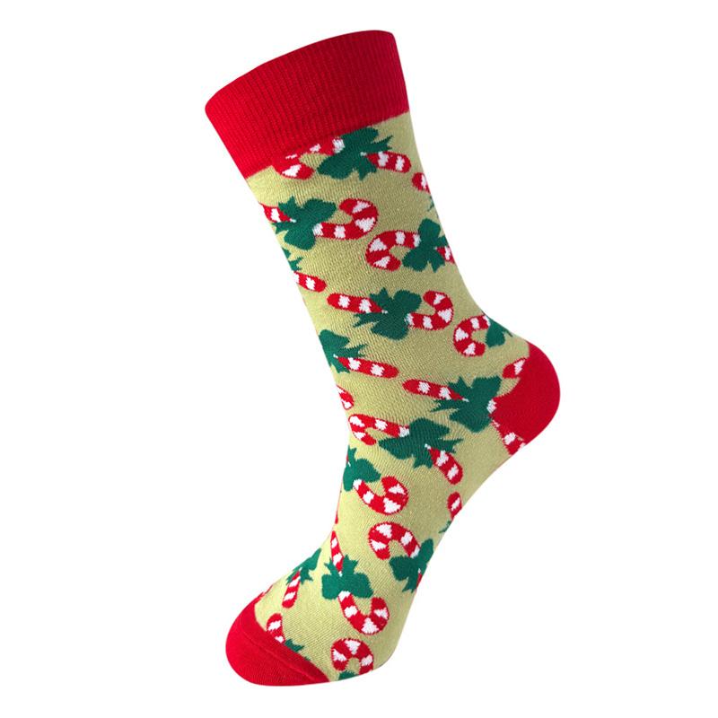 

1 пара носков с оленями, лучших для Рождества и зимы, удобные, мягкие, с рождественской елкой, унисекс, рождественские носки, Санта-Клаус, снежинка