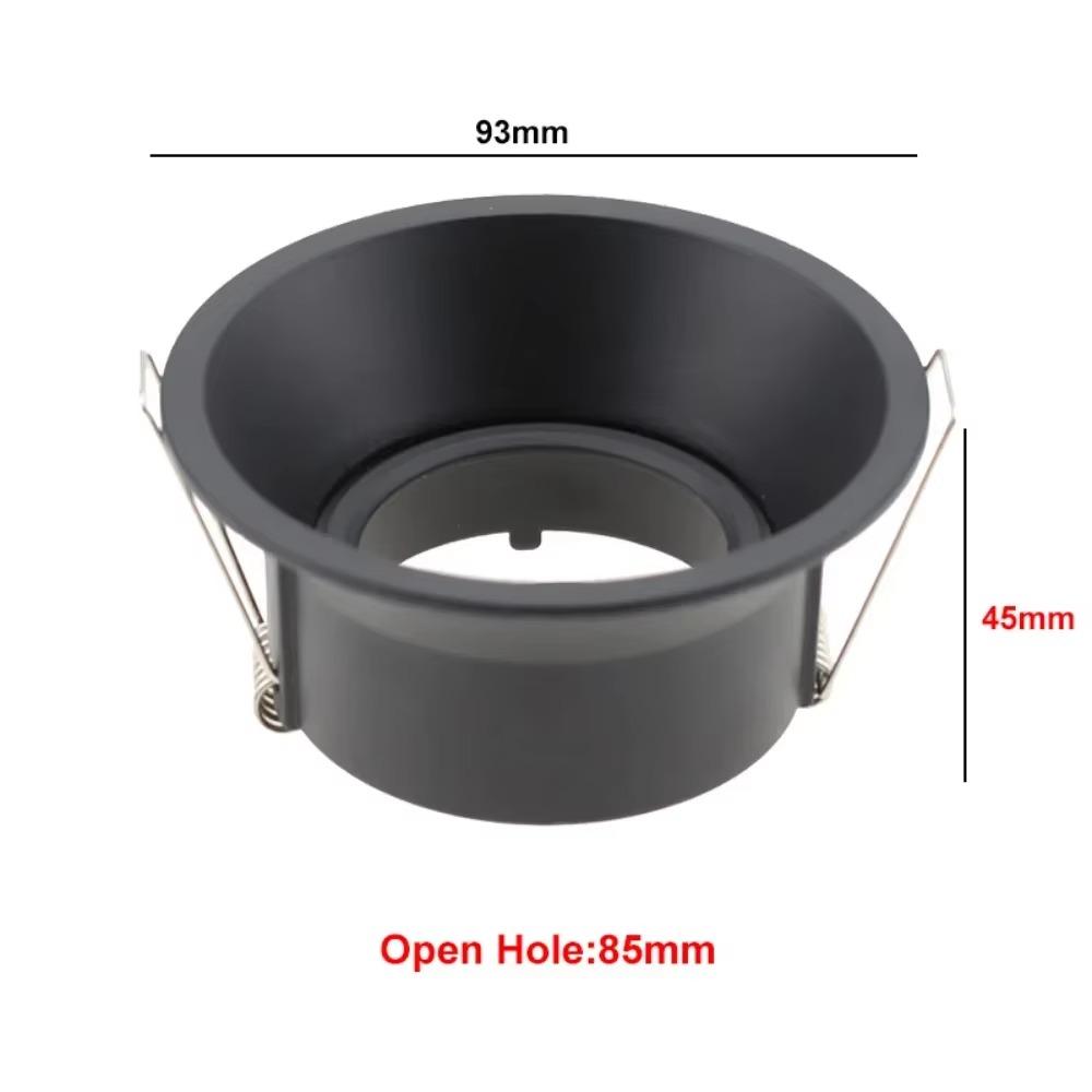 2/10PCS Square/Round  Adjustable LED GU10 Recessed Downlight  MR16 Fitting Mounting Ceiling Spot Lights Frame Lampshade Cover