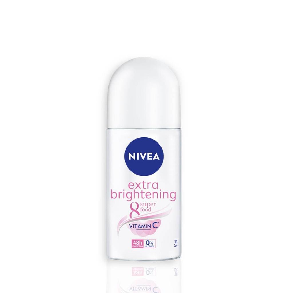Nivea Extra Whitening Pore Minimizer Antiperspirant Deodorant Roll-on - 1.69 Fl Oz (Pack of 3)