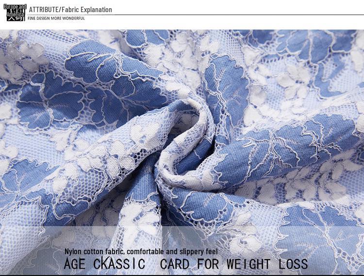 Brand Celebrity French Floral Slim Summer Casual Dress for Plus Sizes