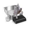 Sicherheits- Katzenstreu-Stufenmatte Trittrampe Hocker Mit Anti-Rutsch-Oberflächen Einfache Montage Auffangmatte für Katzenklo