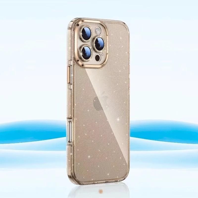 Applicable To IPhone16 Phone Case, Starry Sky Glitz Pink, Apple 15proMax with Built-in Lens Film Full Cover 14 Protective Cases