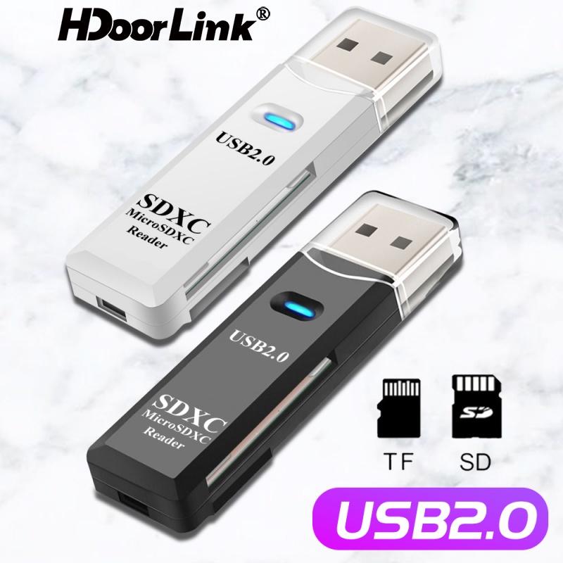 HdoorLink USB3.0 2 IN 1 Card Reader Micro SD TF Memory Card Reader USB2.0 Card Reader Flash Drive For PC Laptop