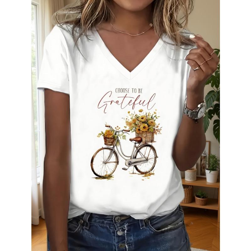 Spring and summer soft micro-elastic short-sleeved V-neck casual top S