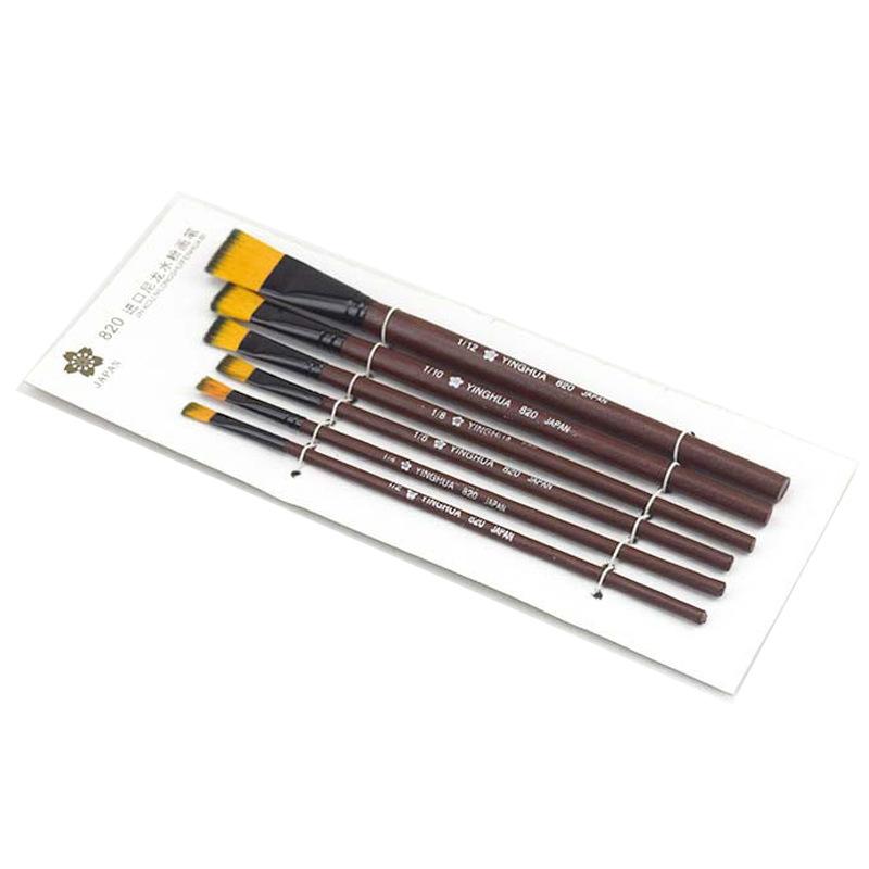 

6Pcs/Set Nail Art Brush Gradient Blending Brush Comb Lace Brush Flower Painting Phototherapy Brush Tool Art Supplies