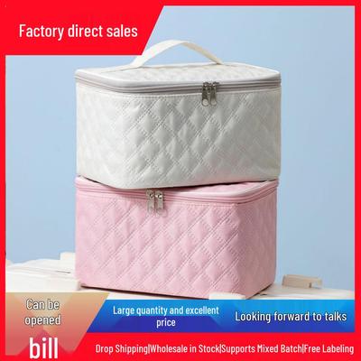 Large Capacity Women's Cosmetic Bag - Premium Portable Travel Toiletry Storage