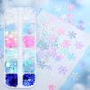 Christmas White Snowflakes Nail Art Glitter Sequin Mermaid Blue Snow Flakes Decorations DIY Manicure Design Nails Accessories