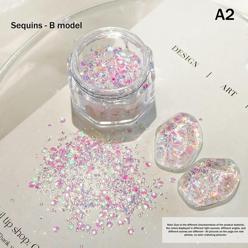 

Блестки для ногтей Русалка Сверкание Ультратонкие Лазерные Хлопья Голографические Блестки 1 Банка Неправильной Формы Рассыпчатая Пыль для Ногтей Аксессуары