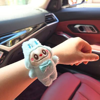 Cartoon Labubu Slap Snap Wrap Wristband Bracelet Cute Funny Toys Children Hand Ring Decoration