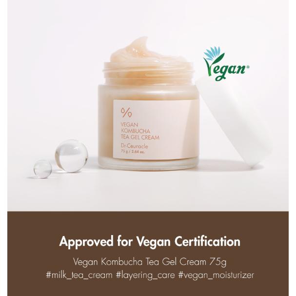 Dr.Ceuracle Vegan Kombucha Tea Gel Cream, 75g