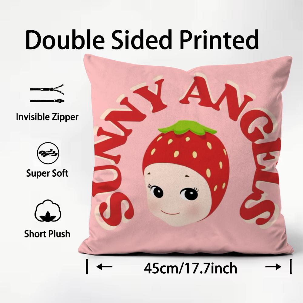 Cartoon Hot S-Sonny AngelS Cushion Cover Comfortable Reversible Pillow Cover Ideal for Car Sofa Bedroom & Beyond