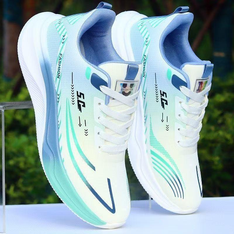 Mesh shoes men's shoes running shoes spring and autumn breathable sports shoes casual students men's casual shoes lightweight and trendy