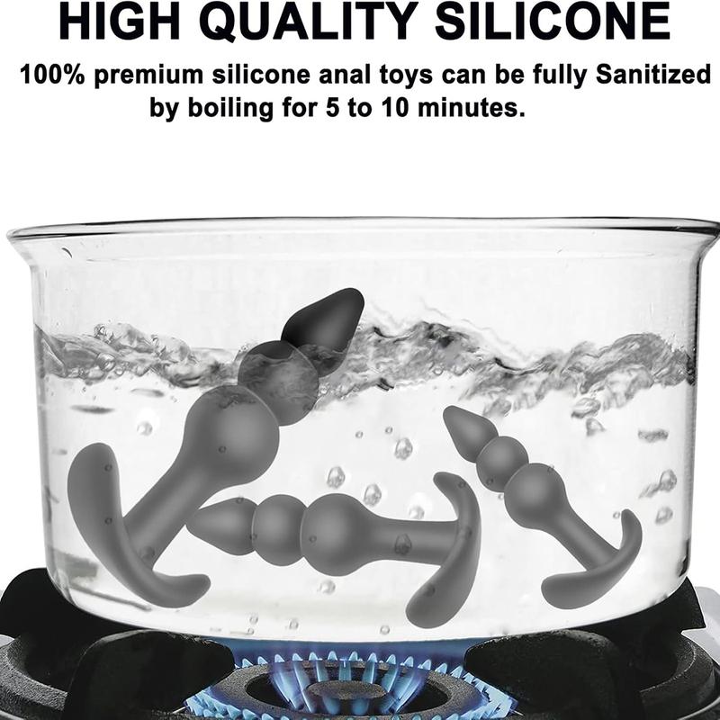 Silicone Dildo Anal Plugs Butt Plug Stopper Dilator Prostate Massager Vaginal Stimulator Adult Sex Toys for Men/Women Trainer
