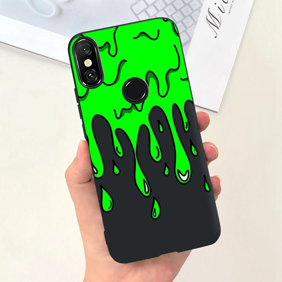 Fashion Phone Case For Xiaomi Mi A2 Lite 5.84" Candy Color Soft Silicone TPU Bumper For Xiaomi Mi A2lite Back Cover