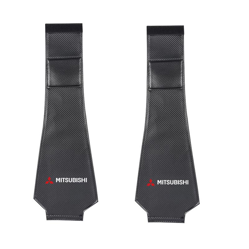 

2PCS Car Headrest Cover Accessories Car Logo Styling Fit For Mitsubishi Asx Lancer Outlander Ralliart L200 Space Delica Ex Star