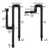 PVC Aquarium Water Inlet Outlet Pipe Tube Fitting Water Skimmer Inflow Outflow Fish Tank Filter Accessories Fishbowl Equipment