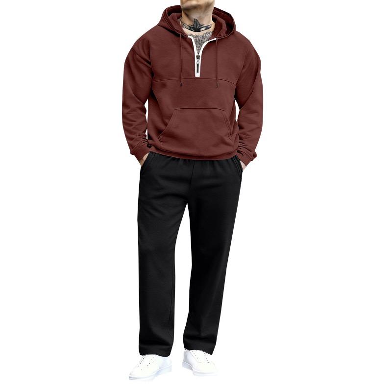 New Stylish Men's Clothing Solid Color Hooded Sweatshirt Ropa Hombre Elegante Casual Jersey