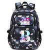Animation Cartoon Letter Printing Large Capacity Shoulder Bag Lightweight Primary And Secondary School Students Leisure Schoolbag