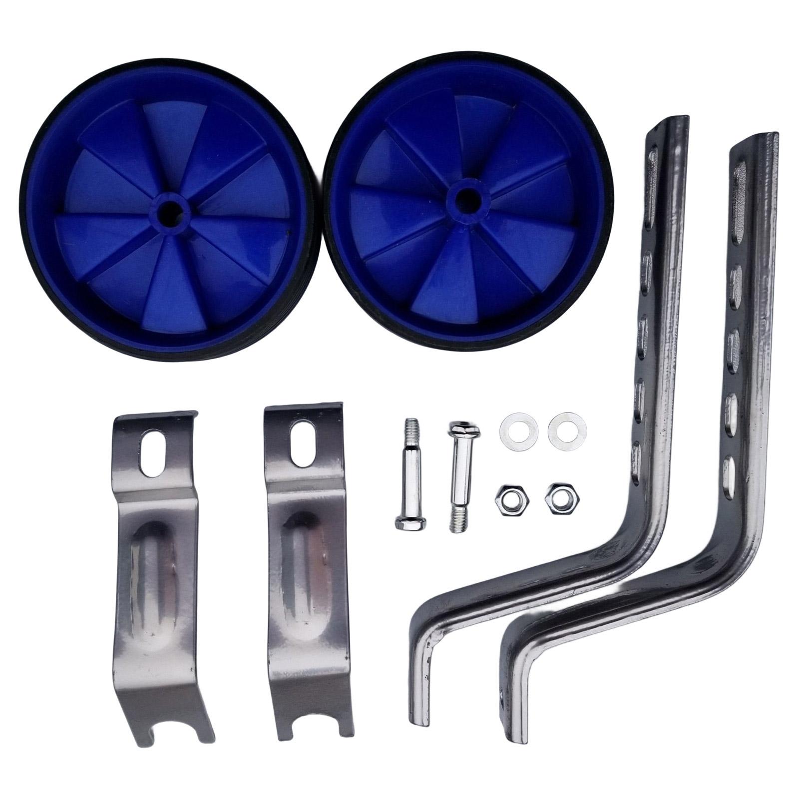 

Универсальные тренировочные колеса для велосипеда для 12 14 16 18 20-дюймовых детских велосипедов, стабилизаторы с простым монтажом, наборы аксессуаров синий