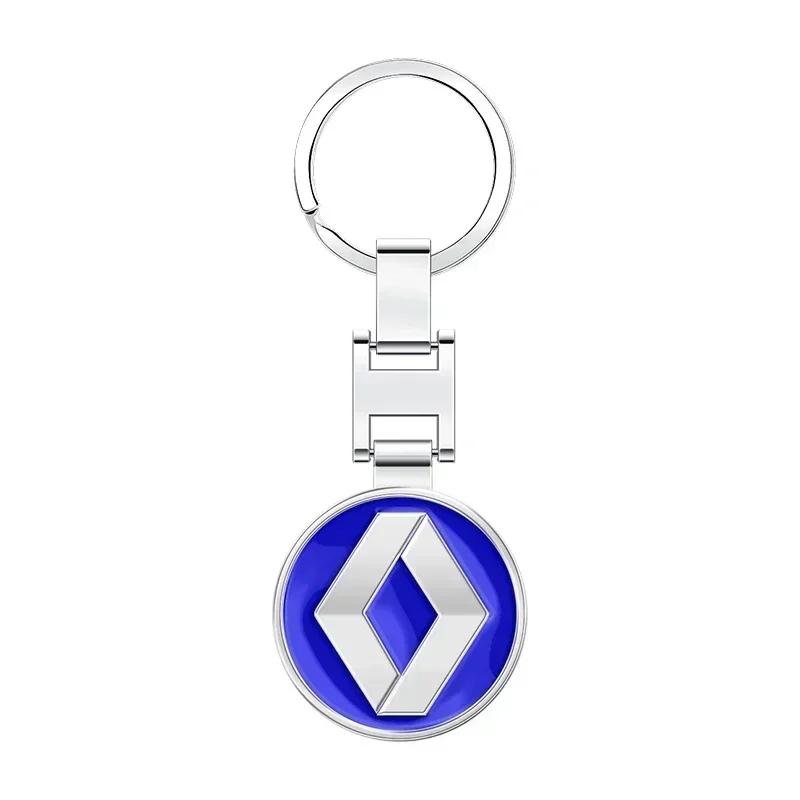 Hub Caps 1pcs Metal Car Logo Key Chain Keyring Auto Interiors Accessories For Renault Megane 2 3 Duster Logan Clio 4 Scenic 5 Ca