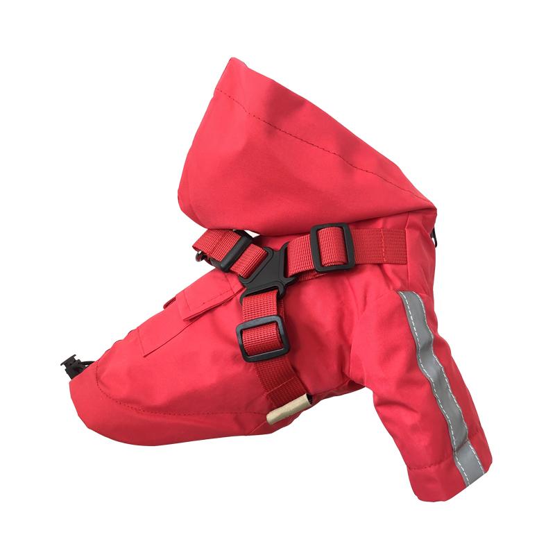 Reflective Puppy Dog Raincoat with Harness Waterproof Pet Clothes Yorkshire Outfit Apparels Masoctas Impermeables Para La Lluvia
