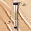 1PCS Double-Ended Foundation And Contour Brush Set Soft Synthetic Bristles for Powder Buffer Blending Duo Face Brushes