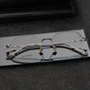 Retro Pure Titanium Eyeglass Frames for Men and Women - Model M6702, Acetate and Pure Titanium Design