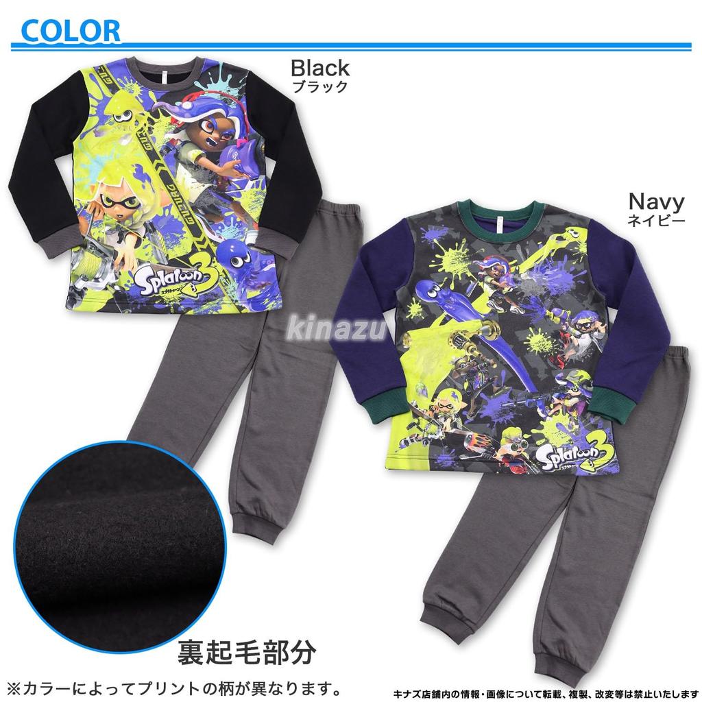 Bandai Splatoon 3 Boys' Glowing Fleece Pajamas 571