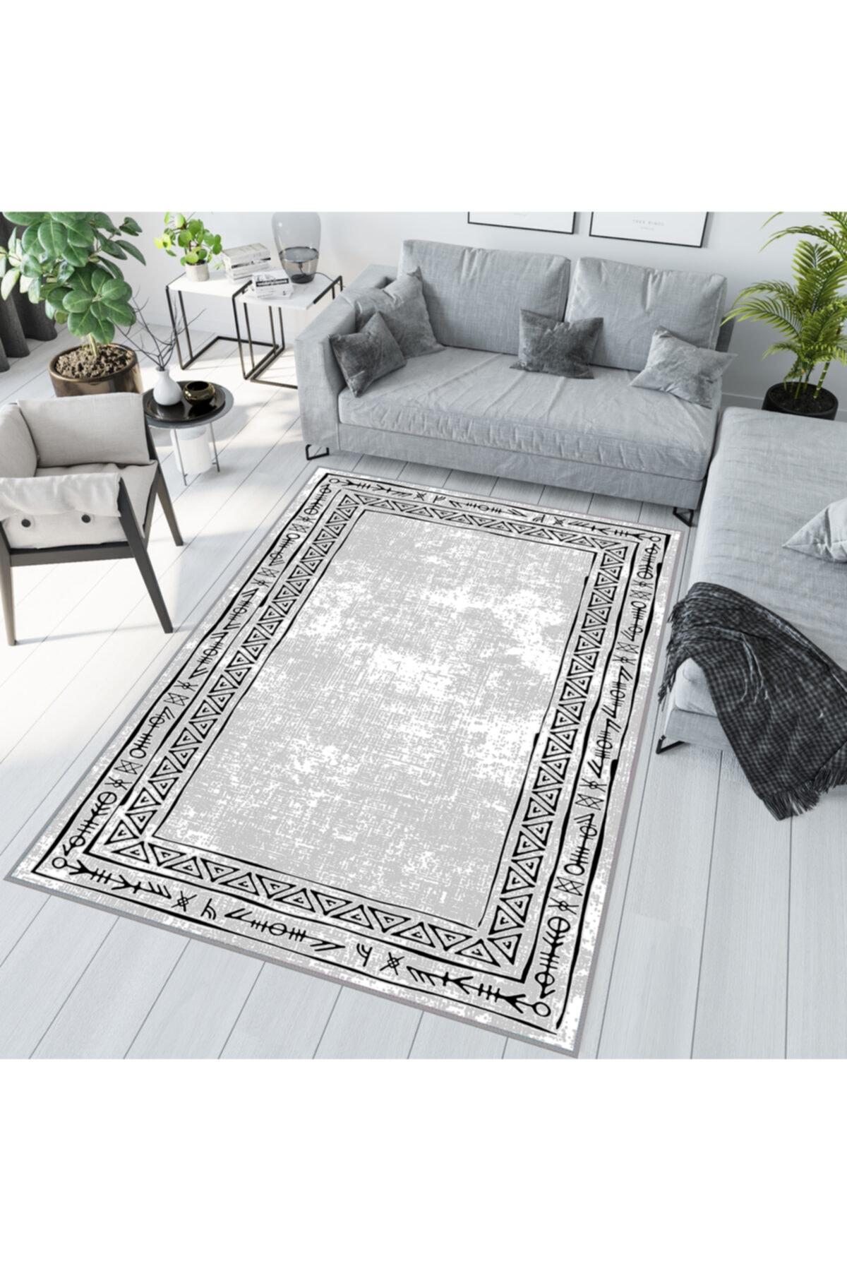 

Rovigo Home Моющийся ковер с принтом RVG1000 50x80 серый