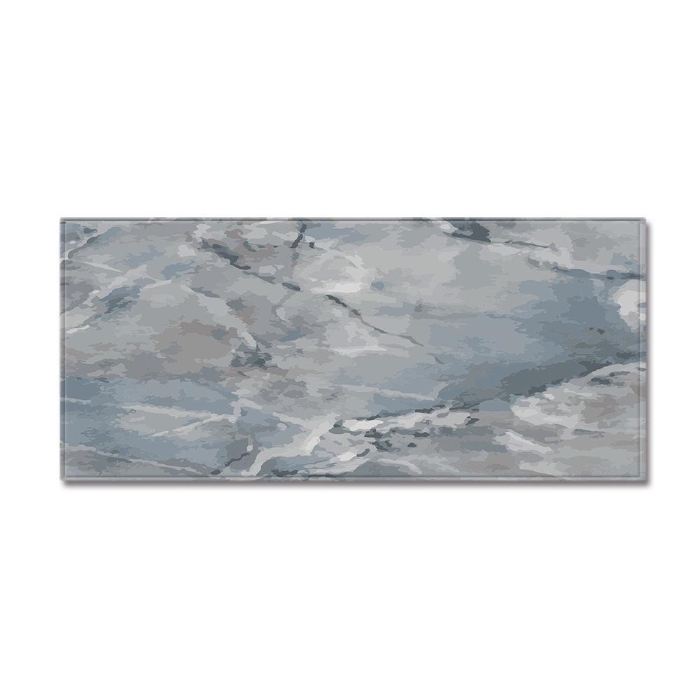 Marble Bathroom Non-Slip Door Mat Bathroom Absorbent Floor Mat Kitchen Dirt-Resistant Long Living Room Carpet